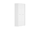 Design spacieux : grande armoire BLACK RED WHITE avec beaucoup d'espace pour les vêtements, les chaussures et les accessoires.