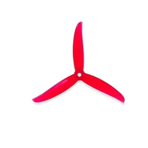 Hélices 5136 5.15 pouces pour drone FPV racing et freestyle rouge - 12 pièces