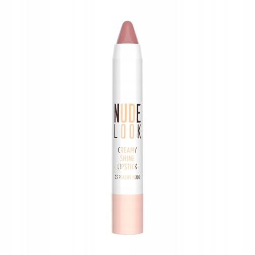 Golden Rose - NUDE LOOK - Creamy Shine Lipstick - Creamy lipstick in a pencil - 03 - PEACHY NUDE
