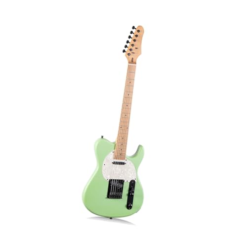 Guitare électrique verte pour jouer de la musique chez soi
