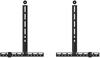 mahara Soundbar Brackets Black - Soundbar Mount Attaches to TV Wall Mount (Above or Below) or Directly to TV VESA - Soundbar Bracket Max 4.5kg - Soundbar Wall Mount for Home Cinema Sound System