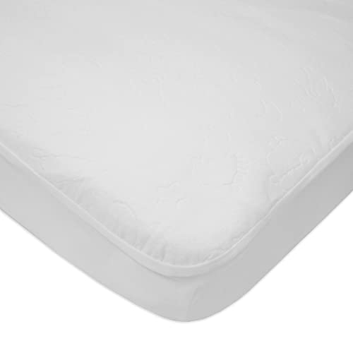 Image of TL Care Waterproof Fitted Crib Mattress Protector 52 inch x 28 inch - Quilted, Noiseless, Soft & Breathable Crib & Toddler Mattress Pad Cover, White