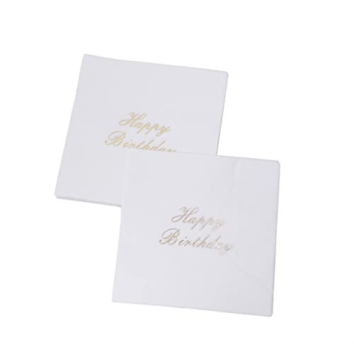 Abaodam 16 Peças Guardanapos Descartáveis ​​Decoração Guardanapos De Feliz Aniversário Guardanapos D