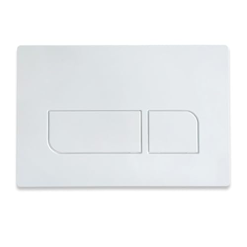 Image of Toilet Dual Flush Plate for Concealed Cistern, Compatible with Geberit Sigma 01, 20, 30, 50, Up300&UP320 Actuator Plate (White)