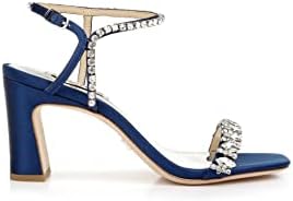 Badgley Mischka Women's Marilee Heeled Sandal, Navy, 10 | Image 5