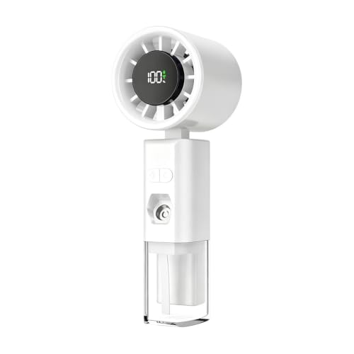 Mini ventiladores plegables de mano con pulverizador de niebla ajustable 2