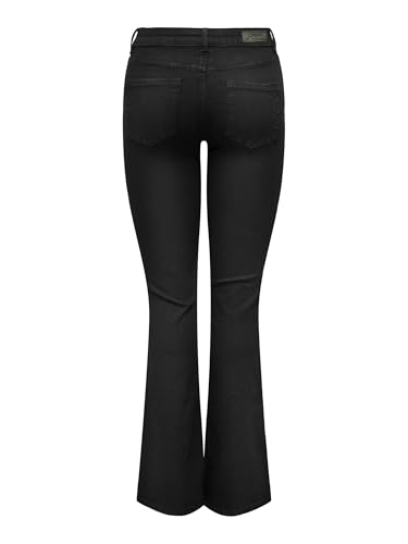 Image of Only Women's Mid Rise Bootcut Flared Jeans | Stretchy & Stylish Retro Look