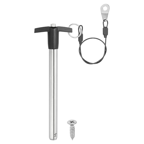 Pasador rápido inoxidable de 12 mm con cable antiperdida para fijación segura
