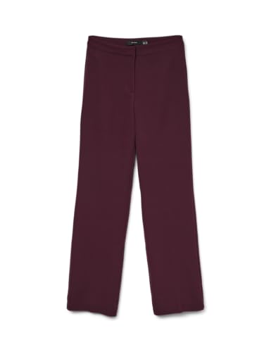 Pantalon droit Vmayar MW en textile fluide taille moyenne