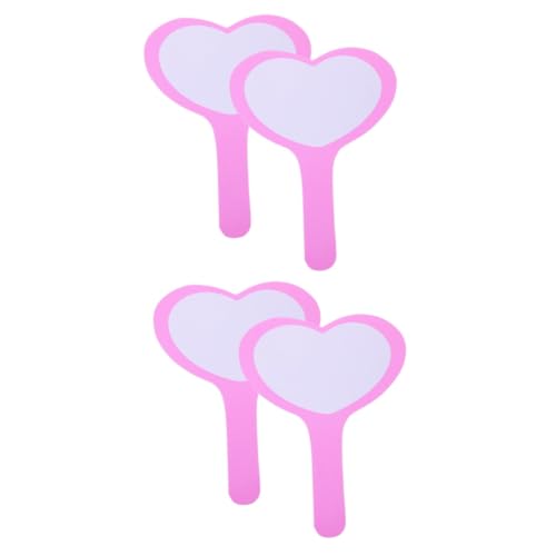 4 pizarras blancas en forma de corazón para borrado en seco miniatura 1
