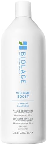 Biolage Volume Boost Shampoo for Fine Hair – Creates Lasting, Lightweight Volume, Root Lift & Shine, With Cellulose and Peptides, Vegan, Paraben and Silicone-Free