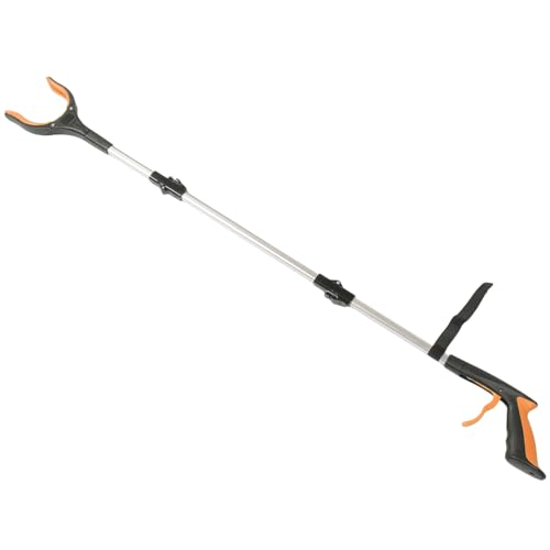 GARVALON 折りたたみ式ゴミ拾い器 人間工学デザイン アルミ合製重耐久ツール 高齢者 子供向け 屋外 室内用簡単掃除道具