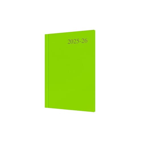 Collins 'Essentials' 12 Month Mid/Academic Year Planner, July 2025-July 2026 - ESSA53M.64-2526 - Week-to-View Diary, A5 Hard Cover, Lime