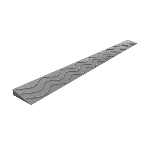 WRYSQBHJYB Threshold Ramp, Doorway Ramps for Wheelchairs, Non Slip Handicap Ramp, Robot Sweeper Threshold Ramp for Doorways, Driveways, Bathroom, Cuttable(Gray,4cm/1.5in)