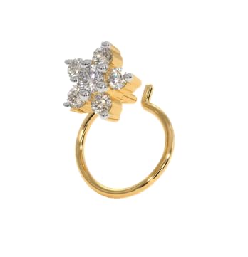 CZ Diamond Gold plated Multi Stone Nose pin with tail for peired nose (B0CPVB8ZK8) Amazon Price History, Amazon Price Tracker