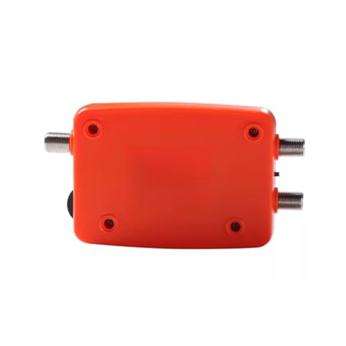 BEAZOOM Medidor digital de intensidad de señal de satélite y TV con brújula, instalación de antena portátil 2 en 1, color naranja