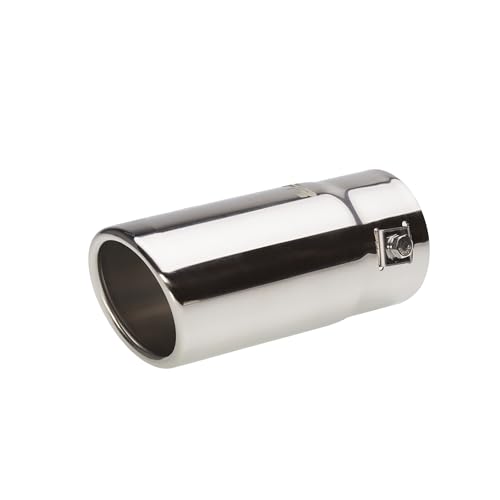 Cola de escape deportiva de acero inoxidable redonda de 63mm para tubo de 58mm 1