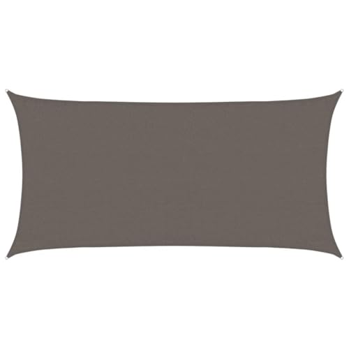 vidaXL Sonnensegel Sonnenschutz Windschutz Sonnendach UV Schutz Sonnenschutzsegel Schattenspender Garten Terrasse Balkon 160g/m² Anthrazit 3x6m HDPE