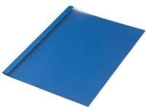 LMG LMG-BMDLEM-BL-R1.5 Thermobindemappen Leinenstruktur matter Vorderseite, Abheftlochung 1.5 mm, 50 Stück