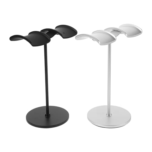 KICHOUSE アルミ合金製ヘッドホンホルダースタンド プラ製ベース ヘッドセット収納ホルダー デスクトップ用 多用途掛けラック 寝室 書斎 カの商品画像（Amazon）