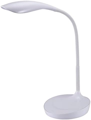 Bostitch Office LED Gooseneck Desk Lamp with USB Charging Port, 3 Dimming Levels, Touch Control, White (VLED1502-WHITE)