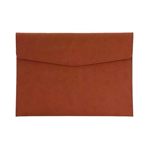 Pu Leather Document Folder Bag for Women Office Satchel Portfolio Case Storage