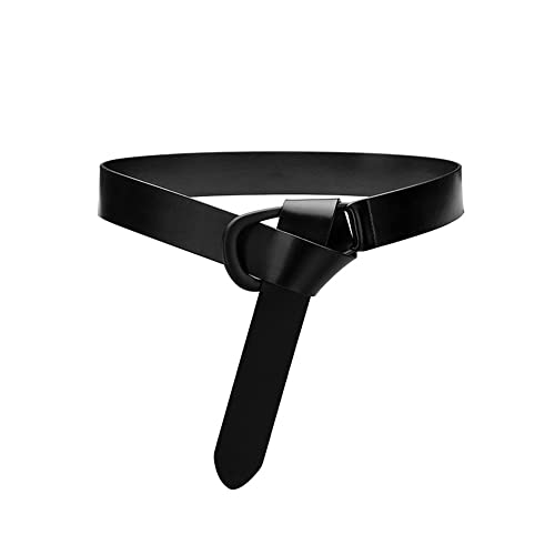 Womens Obi Belt Vintage Genuine Leather Buckle Waist Belt, 2023 Style, Fashion Wide Belts 43.3 inches