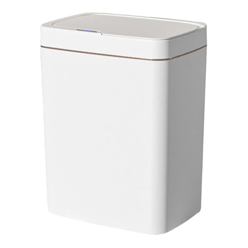 Cubo de basura con sensor que evita olores y humedad en baños modernos de 18 litros