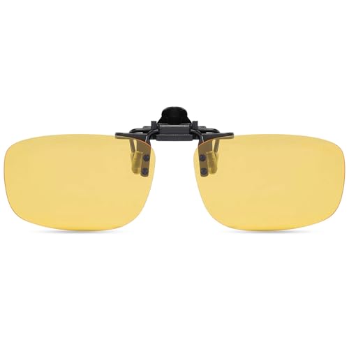 Polarized Clip-On & Flip-Up Driving Glasses – Night Vision & Sun Lenses, UV400 Over-Glasses