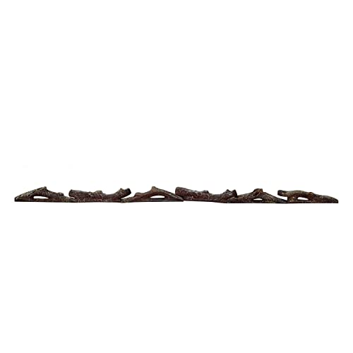 Image of R.W.FLAME 6 Pieces Log for 60 inch Recessed and Wall Mounted Electric Fireplace, Synthetic Resin Log Decoration for Indoor Electric Fireplace