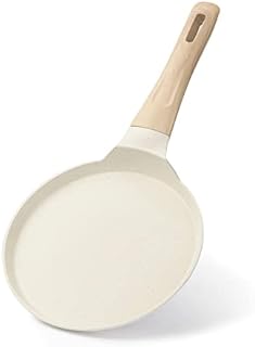 CAROTE Crepe Pan and Pancake Pan, 8 inch Nonstick Skillet Granite Cookware, Breakfast Non-Stick Griddle Pan Flat Pan for Stove Top, Induction Safe, PFOA FREE