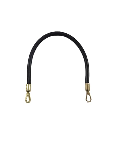 Alça Sintética em PU para Bolsas e Artesanato - 40cm - Circulo (10-Preto)
