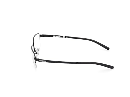 Monturas de gafas para hombre Harley-Davidson HD00017 rectangular metal negro 3
