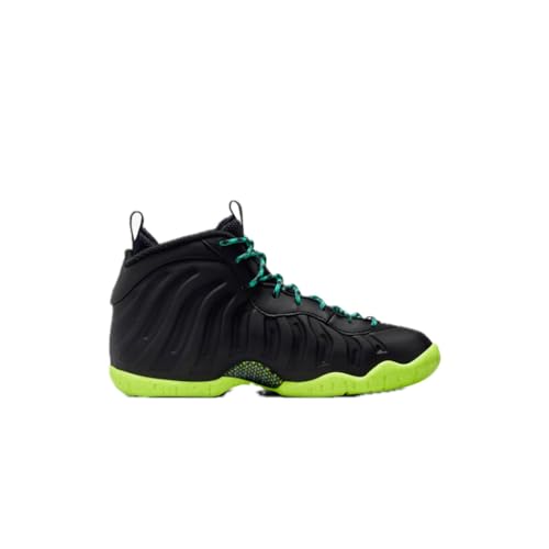 Nike Little Posite One Pro Boys Shoes, Black/Volt/Clear Jade/Metallic Silver, 5.5 M US2
