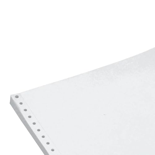 Papier d'ordinateur continuous listing Staples WTE 2 plis 24 x 28 cm