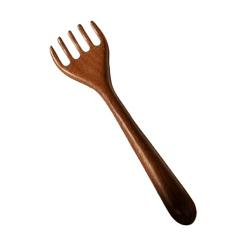 Generic Manual Head Massager Body Massage Meridian Brush Wood Massage Tool for Home Travel, 17x4cm