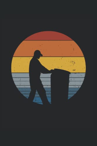 collecte des ordures: Bac de déchets d'élimination des déchets de déchets rétro |Notebook Din A5 6x9 pouces |Planificateur Journal écrit Booklet |120 ... |Lubrification en pointillés (French Edition)