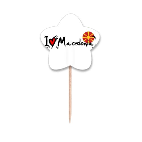 Cure-dents originaux I Love Macedonia pour sublimer vos buffets ternes