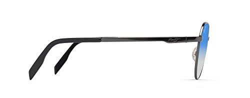 Maui Jim Unisex Sonnenbrille in Blau zu Silber