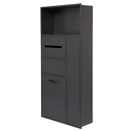 Niche encastrée étanche en acier 304 avec étagères de salle de bain design