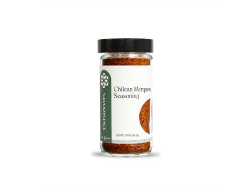 Savory Spice Chilean Merquén Seasoning (2.05 oz) - Smoky & Spicy Chile Pepper Blend from Chile - Dry Rub Seasoning for Beef, Chicken, Lamb, Pork, Seafood & Tofu - Vegan & Sugar-Free
