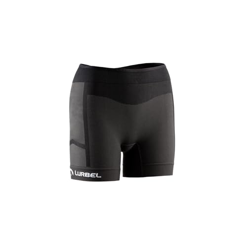 Lurbel Samba Lite Shorts W, Mallas Cortas de Correr, Mallas para Trail Running, Mallas Transpirables, Mallas Deportivas de Mujer, Anti-Olor. (S - Gris Oscuro/Marengo)