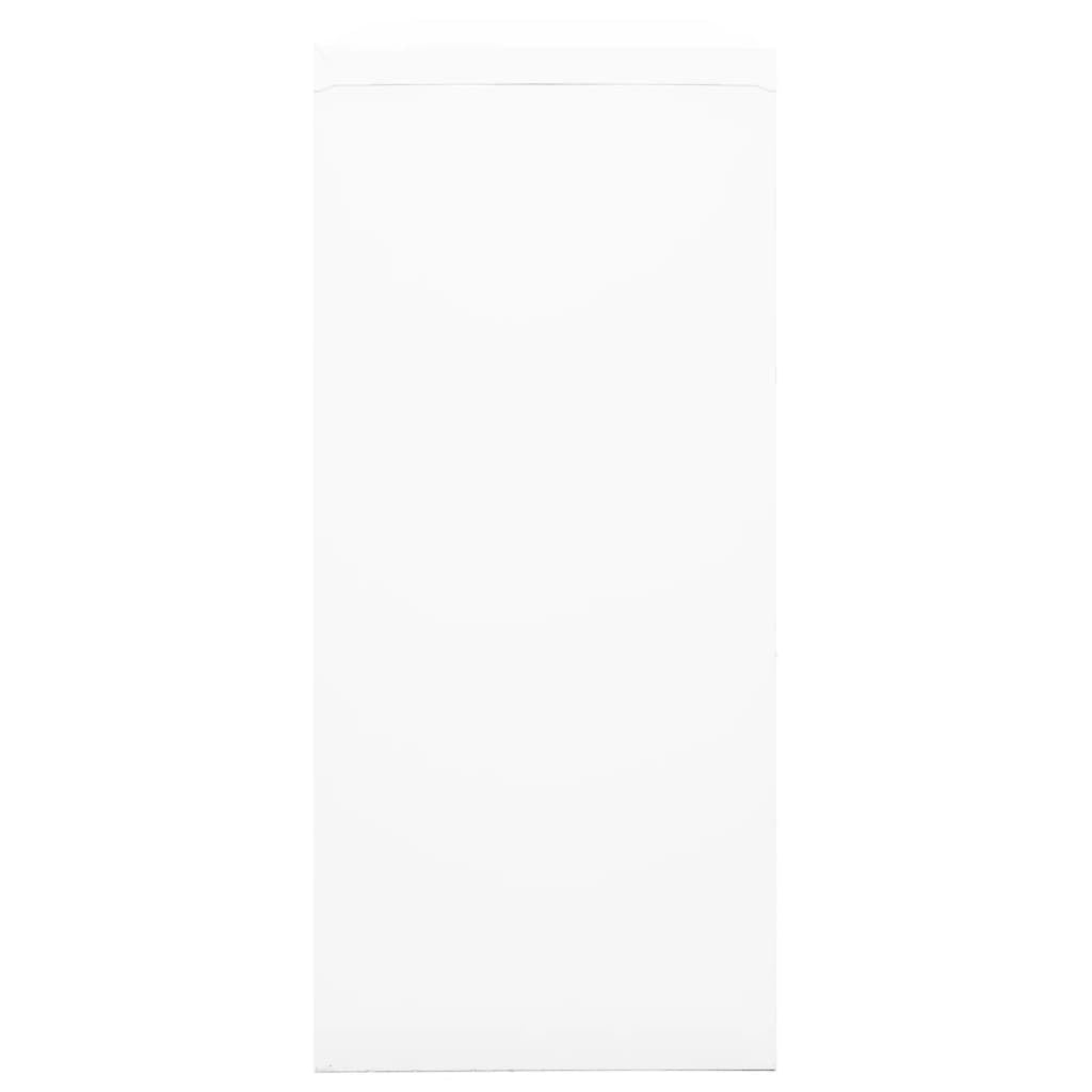 Amazon｜vidaXL スライドドアキャビネット ホワイト 90x40x90cm