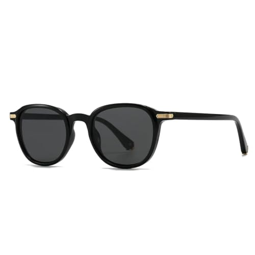 Lunettes de soleil rondes rétro écaille de tortue femme et homme style décontracté