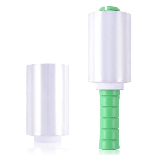 Lyprem Industrial Mini Clear Stretch Wrap Film 80 Gauge 5" 1000Ft For Pallet Wrap Durable Self-Adhering Packing Moving Packaging Heavy Duty Shrink Film(2 Rolls) #TOP4