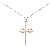Collar De Cruz | Elegante Joyería Para El Cuello – Collar De Cadena Religiosa – Para Niñas, Damas, Novias, Esposas, Vacaciones, Cumpleaños, Día De Acción De Gracias, Iglesia, Boda, Uso Diario, Compras