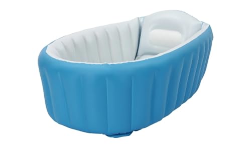 Bañera Hinchable Bañera clásica for exteriores con bomba de inflado, bañera inflable for niños pequeños for ducha, portátil viaje(Black)
