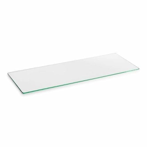 Image of 600mm x 200mm x 6mm-Clear Tempered Glass Shelf Panel Storage Sheet Shelving Display Bathroom Shelves