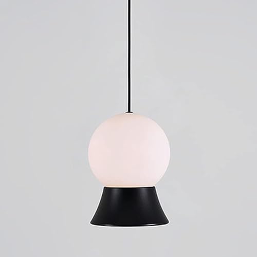Lustre de plafond en fer forgé et lampe suspendue en verre