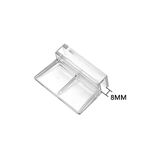 EDOBLUE 8 Pack Fish Tanks Glass Cover Clip 8mm Aquariums Fish Tank Acrylic Clips Glass Cover Support Holders Universal… - Image 3